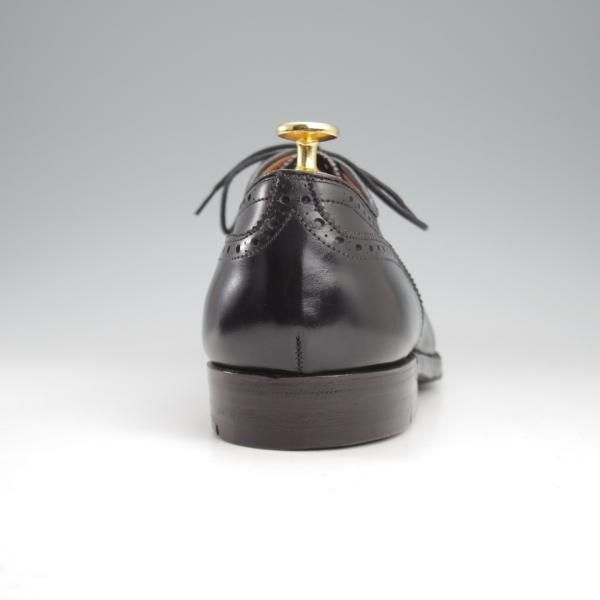 美品★オールデン 9EE【現行定価13万円程度★セミブローグ/909/ハンプトンラスト】カーフ/黒/メンズ/ALDEN★k723