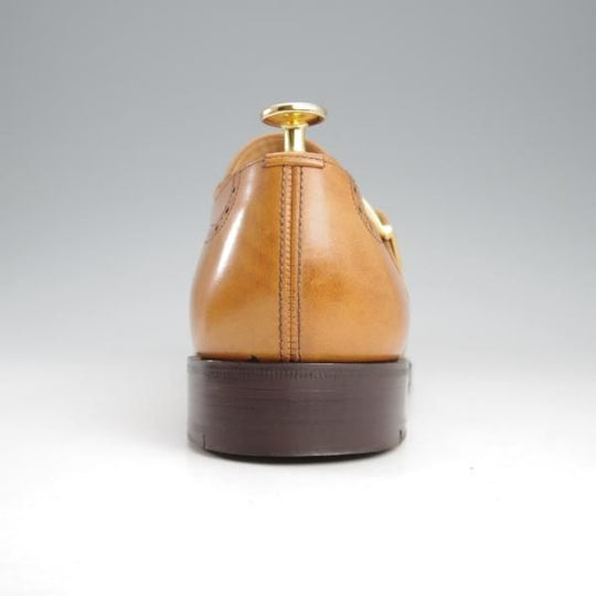 極美品★チャーチ 85F/UK8.5【貴重★73ラスト/モンクストラップ/PICCADILLY】ネバダカーフ/CHESTNUT/薄茶/メンズ/Church's★k724