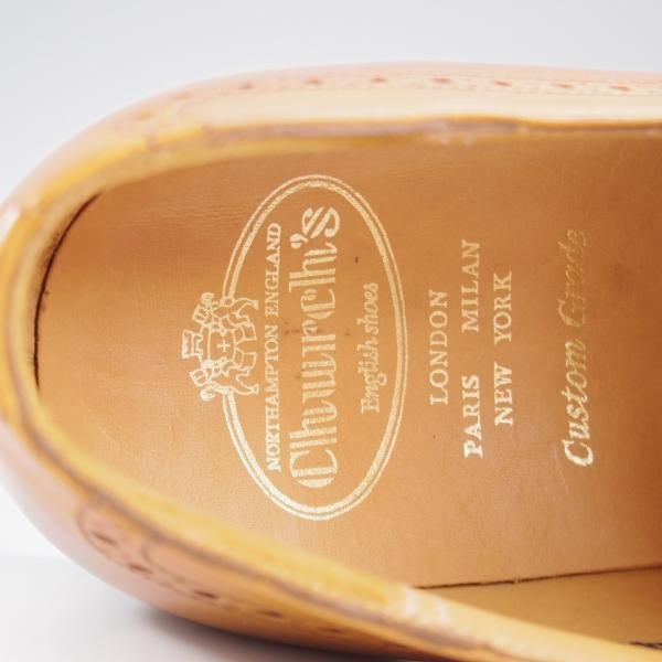 極美品★チャーチ 85F/UK8.5【貴重★73ラスト/モンクストラップ/PICCADILLY】ネバダカーフ/CHESTNUT/薄茶/メンズ/Church's★k724