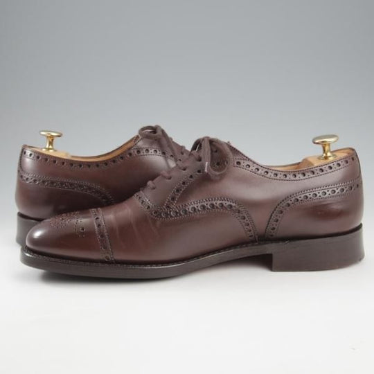 極美品★チャーチ 70F/UK7【現行定価￥176,000-★ディプロマット/DIPLOMAT】173ラスト/セミブローグ/ネバダカーフ/濃茶/Church's★k725