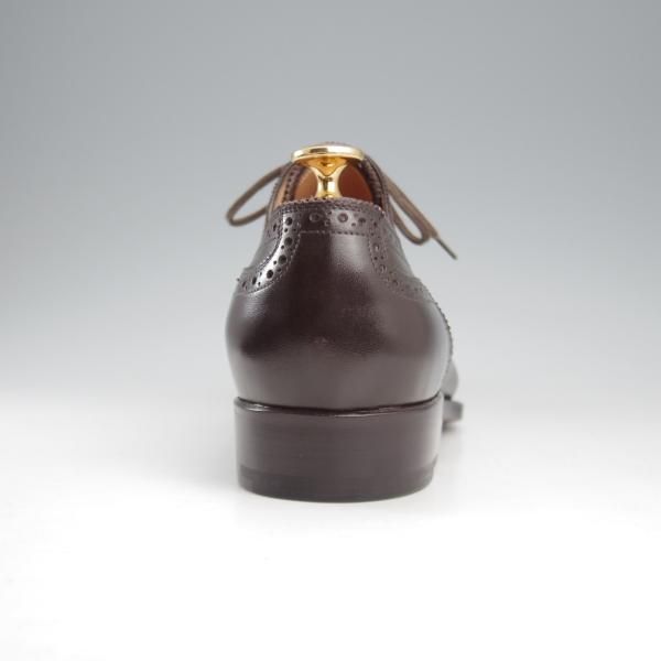 ほぼ未使用★(伊)ステファノ・ベーメル SIZE 40.5【定価￥216,000-★フルブローグ/Sラスト/6350】カーフ/濃茶/Stefano Bemer★k726