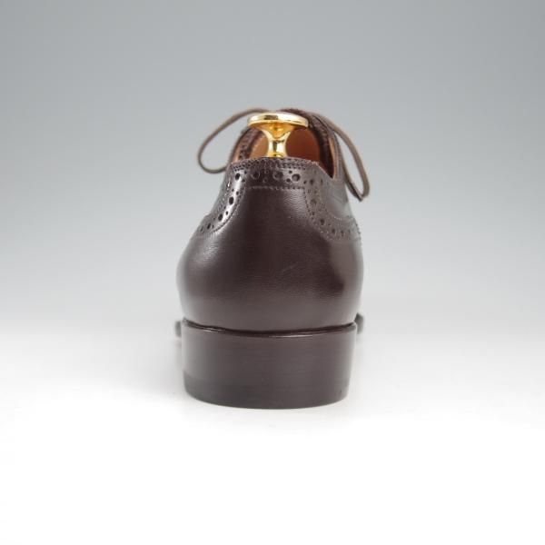 ほぼ未使用★(伊)ステファノ・ベーメル SIZE 40.5【定価￥216,000-★フルブローグ/Sラスト/6350】カーフ/濃茶/Stefano Bemer★k726