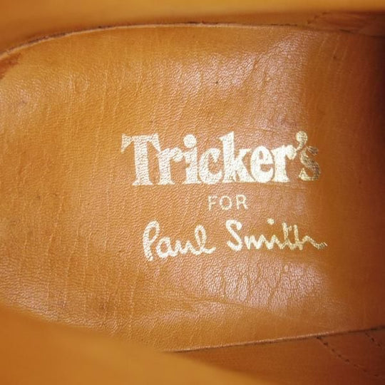 美品★トリッカーズ SIZE 6.5【貴重★(英)ポールスミス別注/Paul Smith】カントリーブーツ/6178/スエード/薄茶/Tricker's★k728