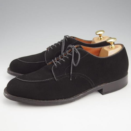 極美品★オールデン 6D【現行定価13万円以上★バリーラスト仕様のVチップ/(ハワイ)Leather Soul別注】D6620/スエード/黒/ALDEN★k729