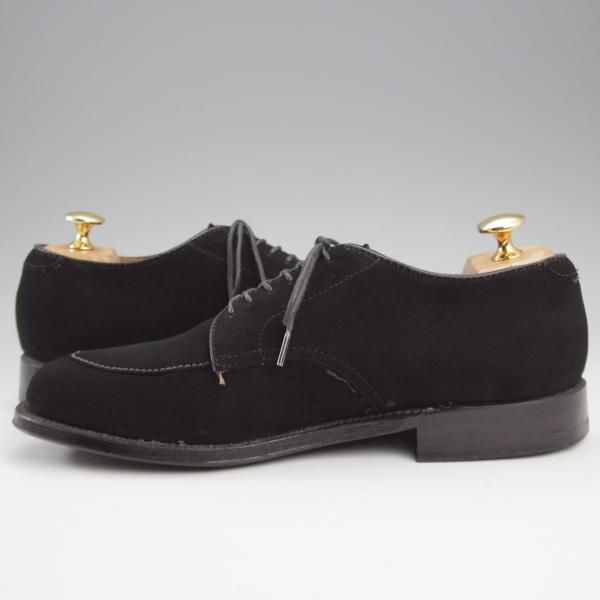 極美品★オールデン 6D【現行定価13万円以上★バリーラスト仕様のVチップ/(ハワイ)Leather Soul別注】D6620/スエード/黒/ALDEN★k729