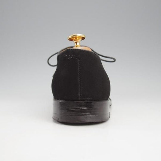 極美品★オールデン 6D【現行定価13万円以上★バリーラスト仕様のVチップ/(ハワイ)Leather Soul別注】D6620/スエード/黒/ALDEN★k729