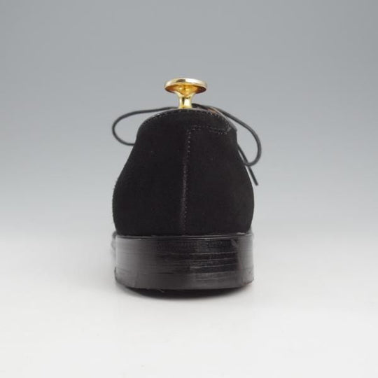 極美品★オールデン 6D【現行定価13万円以上★バリーラスト仕様のVチップ/(ハワイ)Leather Soul別注】D6620/スエード/黒/ALDEN★k729