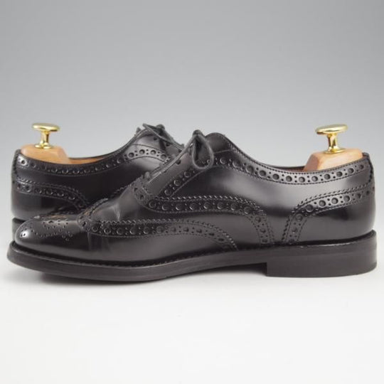 極上★チャーチ(レディース) SIZE 35.5【定価￥176,000-★バーウッド/BURWOOD WG】ポリッシュドバインダーカーフ/黒/Church's★k730