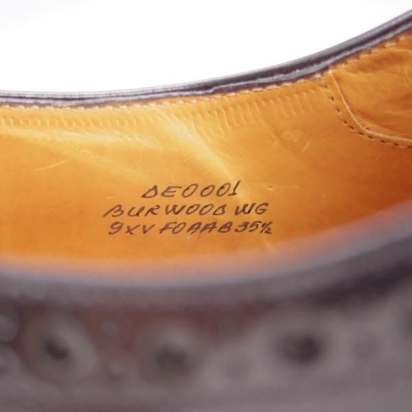 極上★チャーチ(レディース) SIZE 35.5【定価￥176,000-★バーウッド/BURWOOD WG】ポリッシュドバインダーカーフ/黒/Church's★k730