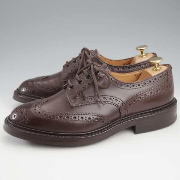 極美品★トリッカーズ SIZE 6【定価￥121,000-★ダイナイトソール/BOURTON/バートン】5633/カントリーシューズ/濃茶/Tricker's★k731