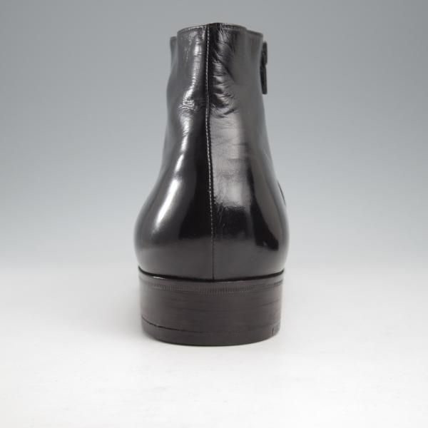 極上★(伊)アルティオリ SIZE 8【定価15万円以上★サイドジップブーツ/黒】カンガルー革/メンズ/ARTIOLI★k733
