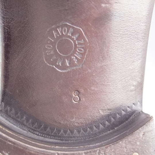 極上★(伊)アルティオリ SIZE 8【定価15万円以上★サイドジップブーツ/黒】カンガルー革/メンズ/ARTIOLI★k733