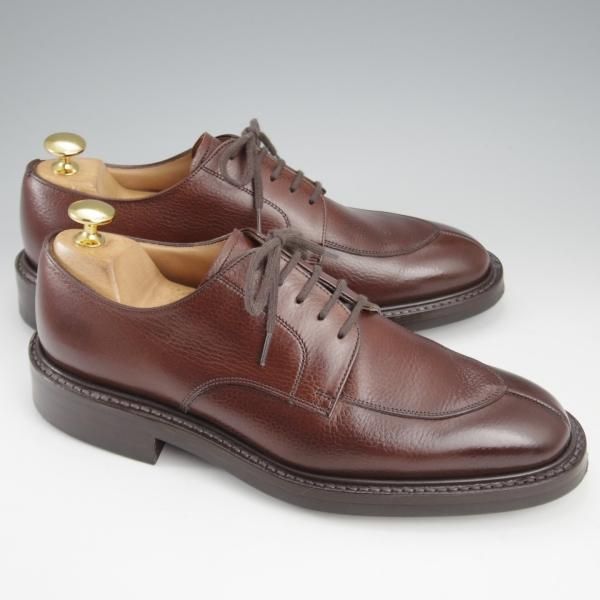 極美品★チャーチ 50F/UK5【ダイナイトソール仕様★Vチップ/NORTHWOOD】173ラスト/グレインレザー/EBONY/濃茶/メンズ/Church's★k734