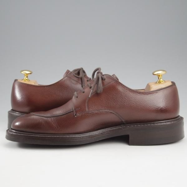 極美品★チャーチ 50F/UK5【ダイナイトソール仕様★Vチップ/NORTHWOOD】173ラスト/グレインレザー/EBONY/濃茶/メンズ/Church's★k734