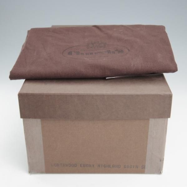 極美品★チャーチ 50F/UK5【ダイナイトソール仕様★Vチップ/NORTHWOOD】173ラスト/グレインレザー/EBONY/濃茶/メンズ/Church's★k734