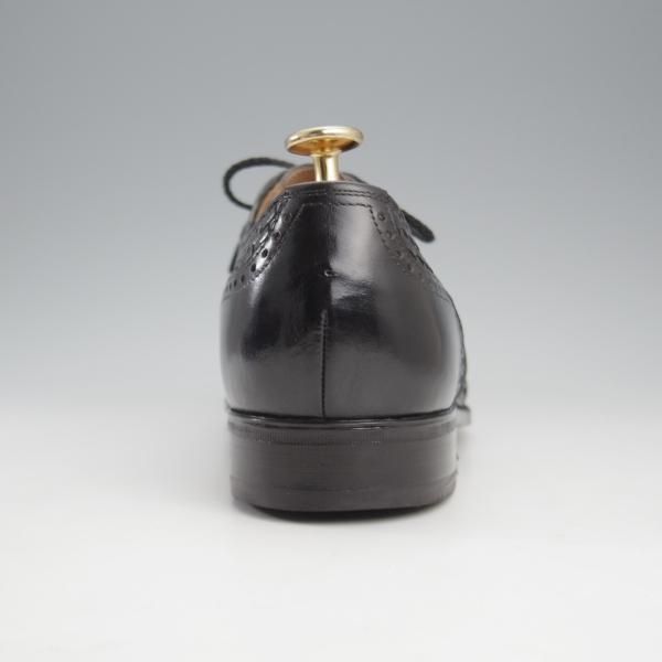 極上★銀座ヨシノヤ SIZE 25.5【★イントレチャート/フルブローグ】黒/カーフ/メンズ/Ginza Yoshinoya★k735