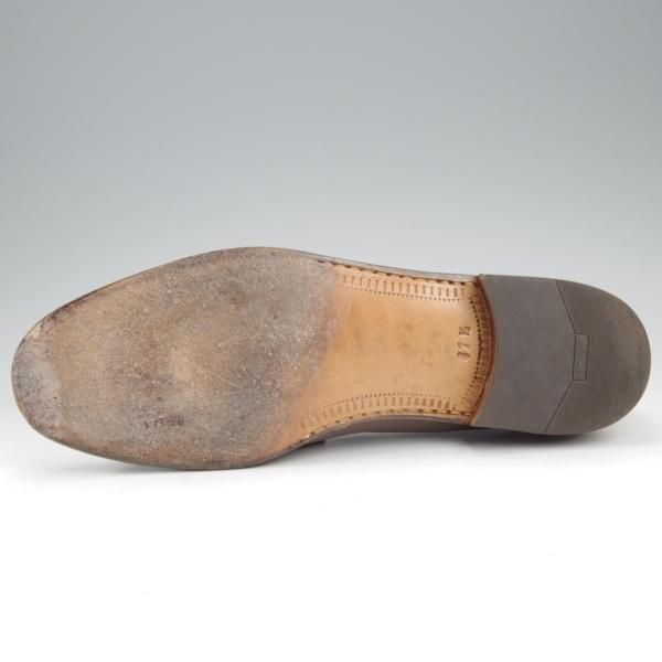 ★(伊)BONORA/ボノーラ SIZE 41.5【★コインローファー/灰】スリッポン/シボ革/メンズ★k736