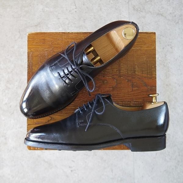 極上★ロイドフットウェア 6.5E【定価￥47,300-★ダイナイトソール仕様/(英)BARKER製】Vシリーズ/プレーントゥ/黒/メンズ/バーカー★k738