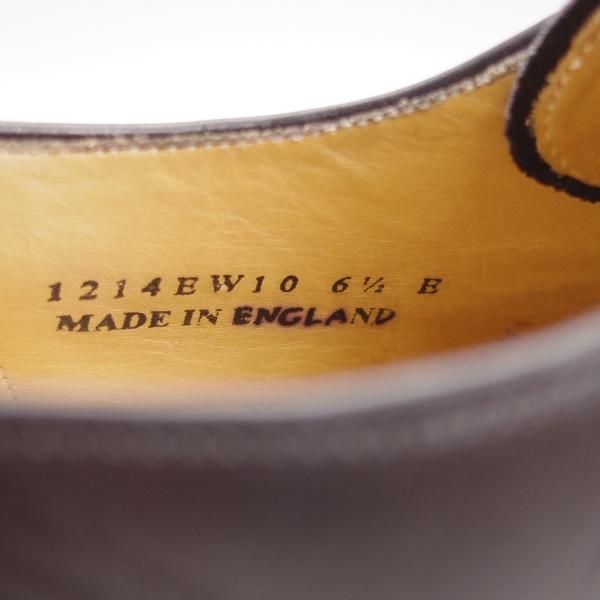 極上★ロイドフットウェア 6.5E【定価￥47,300-★ダイナイトソール仕様/(英)BARKER製】Vシリーズ/プレーントゥ/黒/メンズ/バーカー★k738