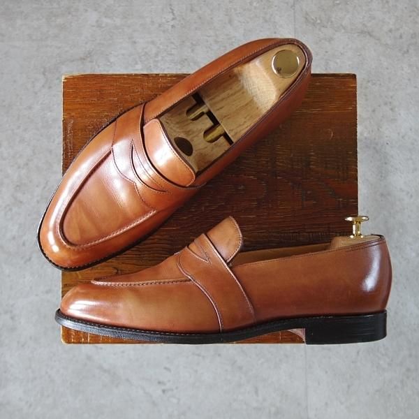 ★ジョンロブ 7EE【★コインローファー/フルストラップ/ZILKA】2410ラスト/スリッポン/カーフ/茶/メンズ/JOHN LOBB★k740