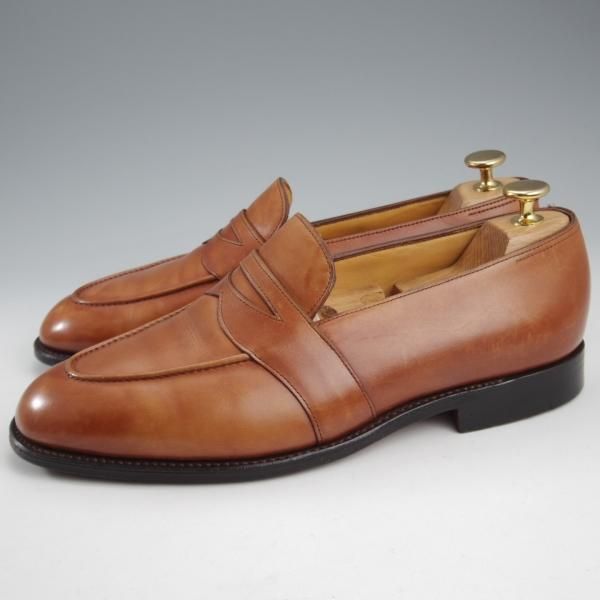 ★ジョンロブ 7EE【★コインローファー/フルストラップ/ZILKA】2410ラスト/スリッポン/カーフ/茶/メンズ/JOHN LOBB★k740