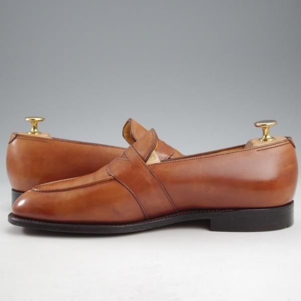 ★ジョンロブ 7EE【★コインローファー/フルストラップ/ZILKA】2410ラスト/スリッポン/カーフ/茶/メンズ/JOHN LOBB★k740