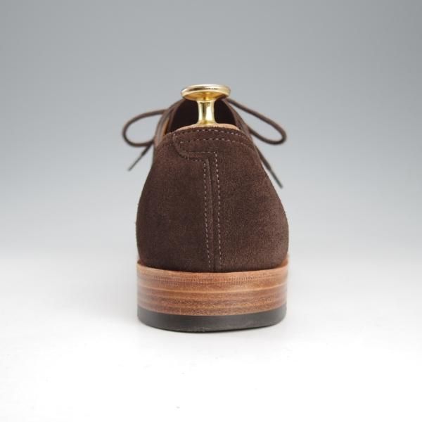 極美品★ジョンロブ 7.5E【★リース/LEITH/8695ラスト/TENSILE】Vフロント/プレーントゥ/スエード/濃茶/メンズ/JOHN LOBB★k741