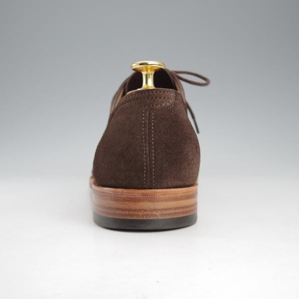 極美品★ジョンロブ 7.5E【★リース/LEITH/8695ラスト/TENSILE】Vフロント/プレーントゥ/スエード/濃茶/メンズ/JOHN LOBB★k741