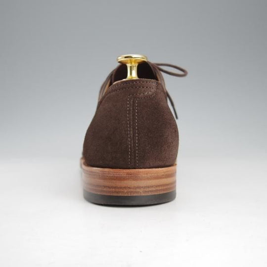 極美品★ジョンロブ 7.5E【★リース/LEITH/8695ラスト/TENSILE】Vフロント/プレーントゥ/スエード/濃茶/メンズ/JOHN LOBB★k741