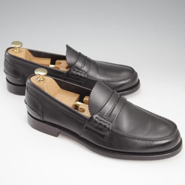 チャーチ 75F/UK7.5【コインローファー/Pembrey/黒】 | 高級中古革靴の