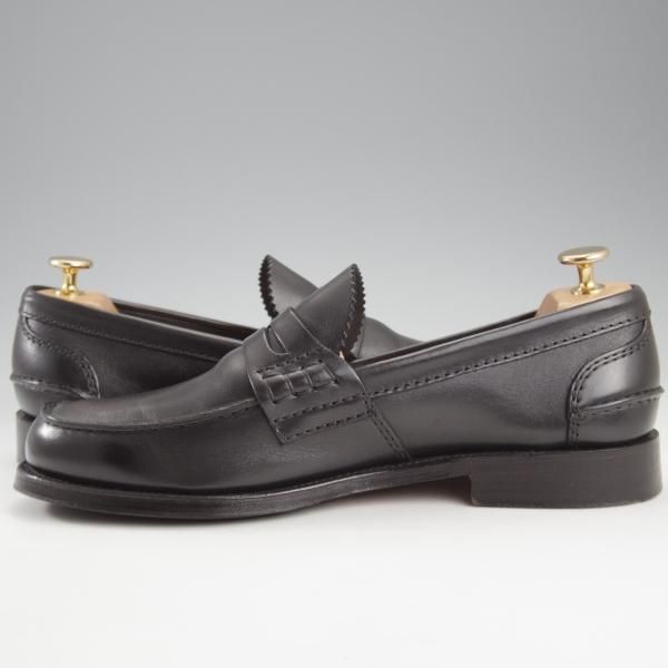 church’s チャーチNetton uk7.5 黒レザー ローファー church's チャーチNetton uk7.5 黒レザー ローファー church's