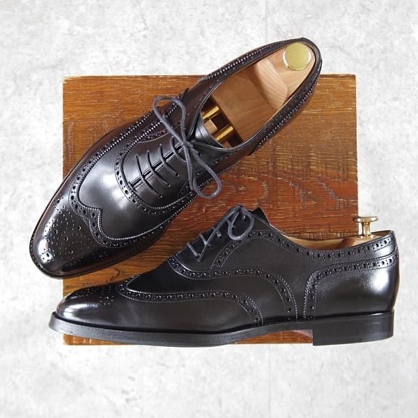 ★Oriental/オリエンタル SIZE 8【★REDMAYNE/レッドメイン/フルブローグ】1220ラスト/ボックスカーフ/黒/メンズ★k745