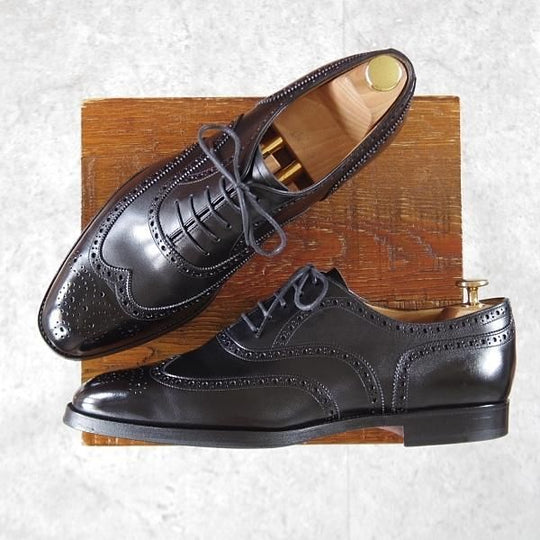 ★Oriental/オリエンタル SIZE 8【★REDMAYNE/レッドメイン/フルブローグ】1220ラスト/ボックスカーフ/黒/メンズ★k745