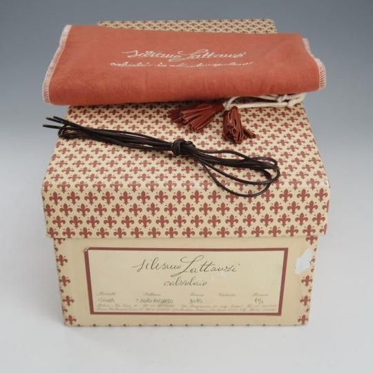 美品★(伊)シルヴァノ・ラッタンジ SIZE 7.5【高額★クロコ×カーフ/ISOWA/レザースニーカー】濃茶/メンズ/Silvano Lattanzi★k746