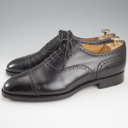 極上★Oriental/オリエンタル SIZE 8【★REDFORD/レッドフォード/セミブローグ】1220ラスト/ボックスカーフ/黒/メンズ★k747