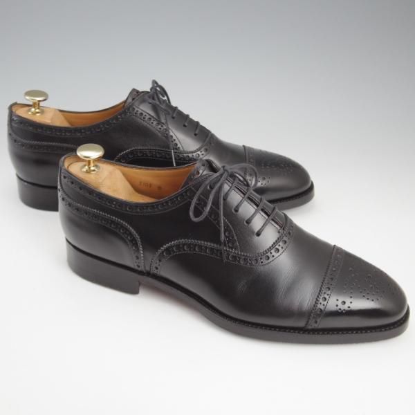 極上★Oriental/オリエンタル SIZE 8【★REDFORD/レッドフォード/セミブローグ】1220ラスト/ボックスカーフ/黒/メンズ★k747