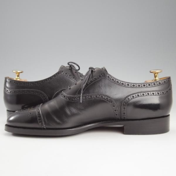 極上★Oriental/オリエンタル SIZE 8【★REDFORD/レッドフォード/セミブローグ】1220ラスト/ボックスカーフ/黒/メンズ★k747