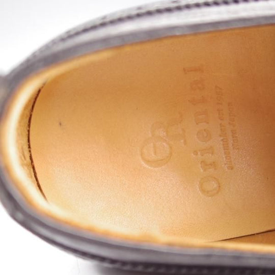 極上★Oriental/オリエンタル SIZE 8【★REDFORD/レッドフォード/セミブローグ】1220ラスト/ボックスカーフ/黒/メンズ★k747