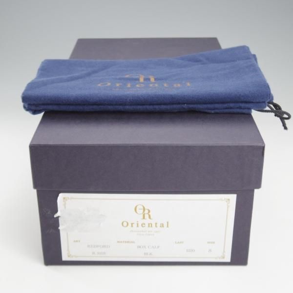 極上★Oriental/オリエンタル SIZE 8【★REDFORD/レッドフォード/セミブローグ】1220ラスト/ボックスカーフ/黒/メンズ★k747