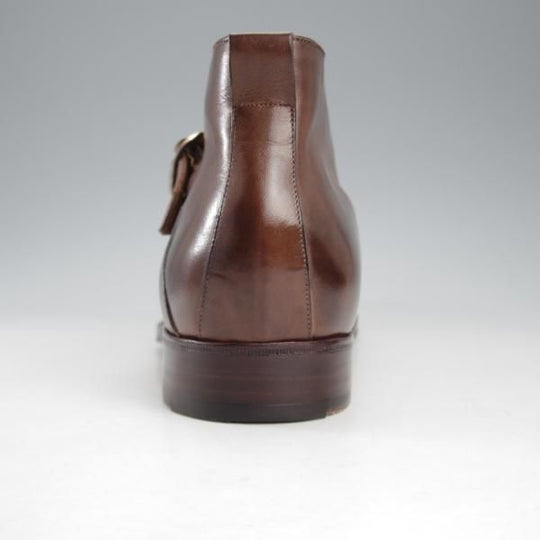 極美品★(伊)パオロ・ラッタンジ SIZE 6.5【定価￥139,650-★ハンドソーンウェルテッド製法/純正ツリー付き】HIBIYA/ブーツ/濃茶★k748