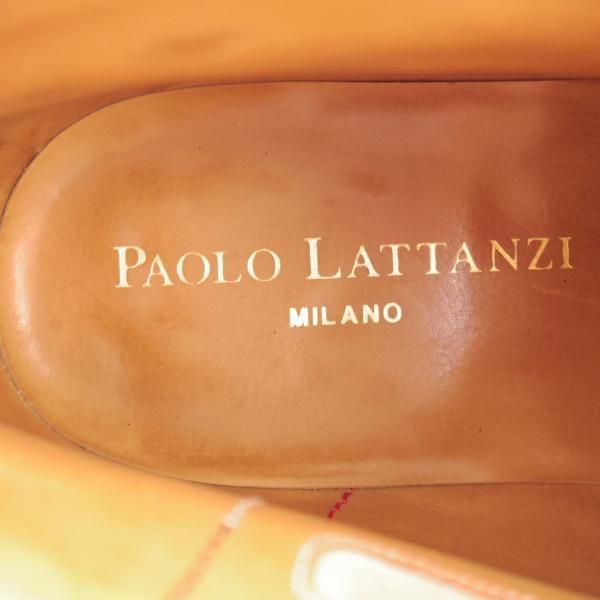 極美品★(伊)パオロ・ラッタンジ SIZE 6.5【定価￥139,650-★ハンドソーンウェルテッド製法/純正ツリー付き】HIBIYA/ブーツ/濃茶★k748