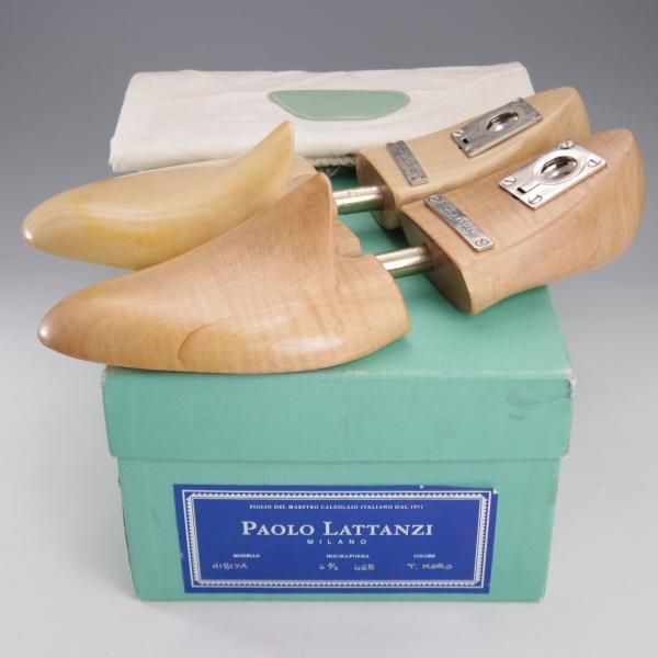 極美品★(伊)パオロ・ラッタンジ SIZE 6.5【定価￥139,650-★ハンドソーンウェルテッド製法/純正ツリー付き】HIBIYA/ブーツ/濃茶★k748