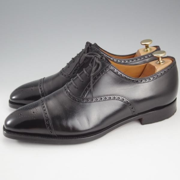 ★(英)ガジアーノ&ガーリング 8.5EX【貴重★クラシックコレクション/BADER/S45ラスト】セミブローグ/カーフ/黒/GAZIANO&GIRLING★k749