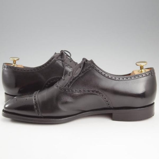 ★(英)ガジアーノ&ガーリング 8.5EX【貴重★クラシックコレクション/BADER/S45ラスト】セミブローグ/カーフ/黒/GAZIANO&GIRLING★k749