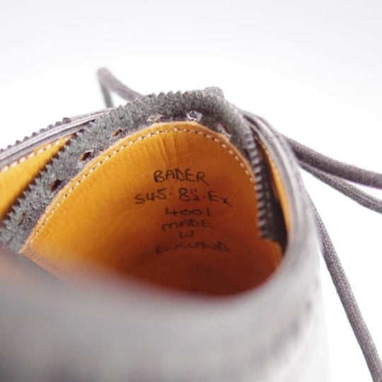 ★(英)ガジアーノ&ガーリング 8.5EX【貴重★クラシックコレクション/BADER/S45ラスト】セミブローグ/カーフ/黒/GAZIANO&GIRLING★k749