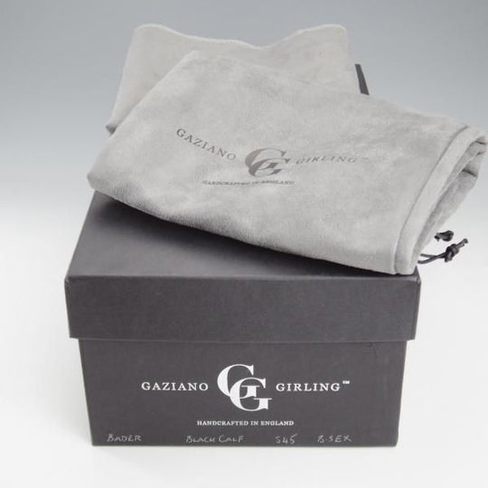 ★(英)ガジアーノ&ガーリング 8.5EX【貴重★クラシックコレクション/BADER/S45ラスト】セミブローグ/カーフ/黒/GAZIANO&GIRLING★k749