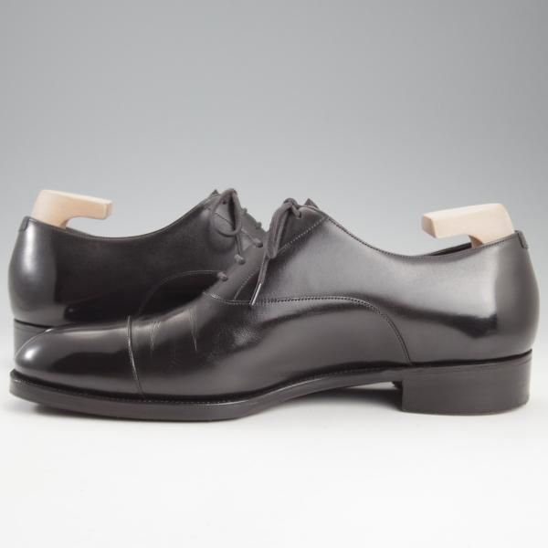 極上★(英)ガジアーノ&ガーリング 8.5F【定価￥242,000-★OXFORD/純正ツリー付/GG06ラスト】ストレートチップ/黒/GAZIANO&GIRLING★k750