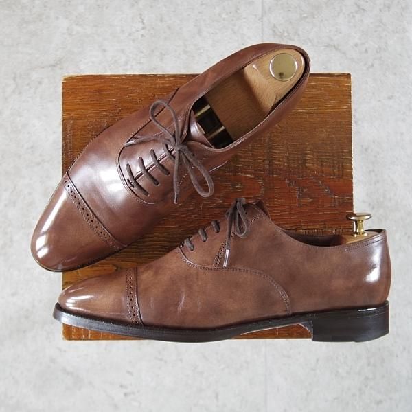 極上★ジョンロブ 7E【定価￥294,800-★Philip2/フィリップ2/ミュージアムカーフ】7000ラスト/パリジャンブラウン/茶/JOHN LOBB★k751