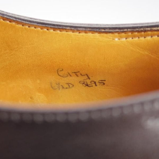 極上★ジョンロブ 6.5D【貴重★8695ラストのシティ/CITY】ストレートチップ/カーフ/黒/メンズ/JOHN LOBB★k752