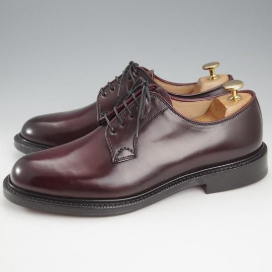 未使用★チャーチ 70F/UK7【貴重★コードバン仕様/SHANNON/シャノン】103ラスト/プレーントゥ/CRUP/赤茶/メンズ/Church's★k753